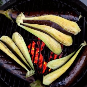 Grilled eggplant