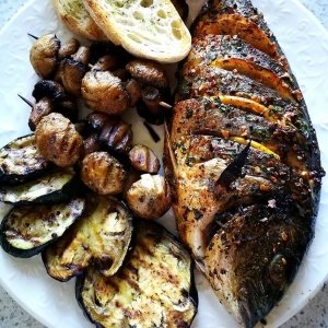 Grilled dorado