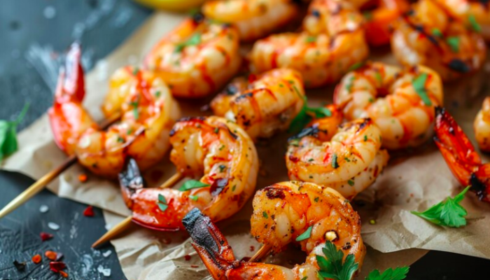 Grilled shrimp