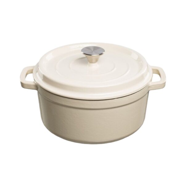 Cast iron pot Grand Feu 4.7 L (White)