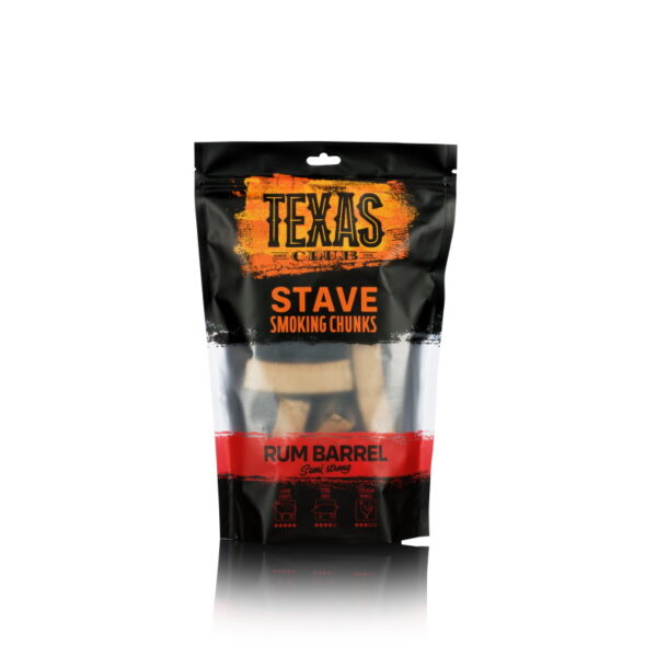 Oak rum barrel smoking chunks