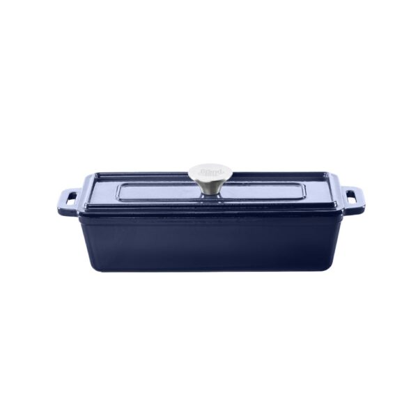 Cast iron baking dish with lid Grand FEU 1.7 L (Blue)