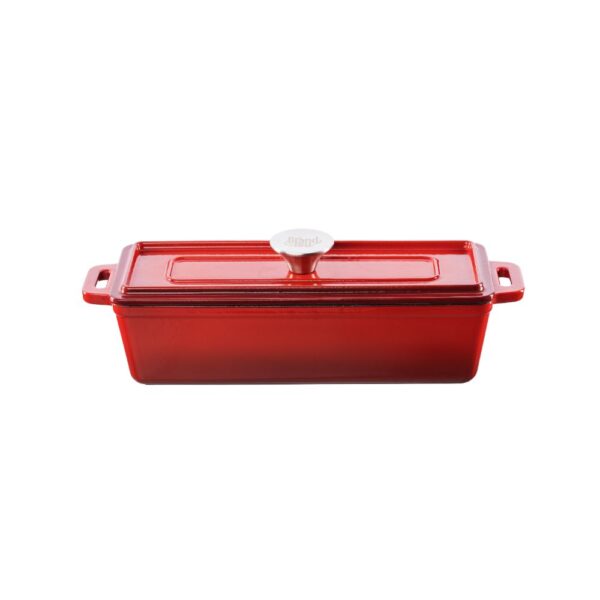 Cast iron baking dish with lid Grand FEU 1.7 L (Red)