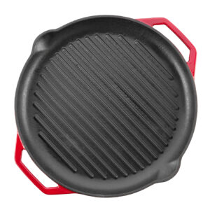 Cast Iron Grill Pan Grand Feu (red)